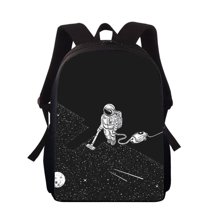Creative Space astronaut universe mochila 3D para niños, bolsas de escuela primaria para niños y niñas, mochila para estudiantes, bolsas para libros escolares, 16"