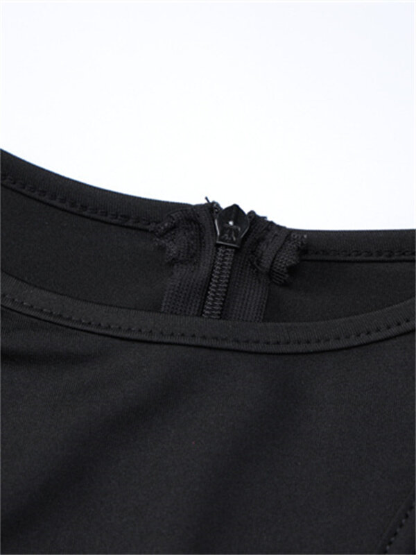 CHRONSTYLE 여성용 블랙 할로우 아웃 바디수트, 불규칙한 컷아웃 긴팔 잠옷, 붕대 끈 달린 나이트웨어 플레이수트 2023
