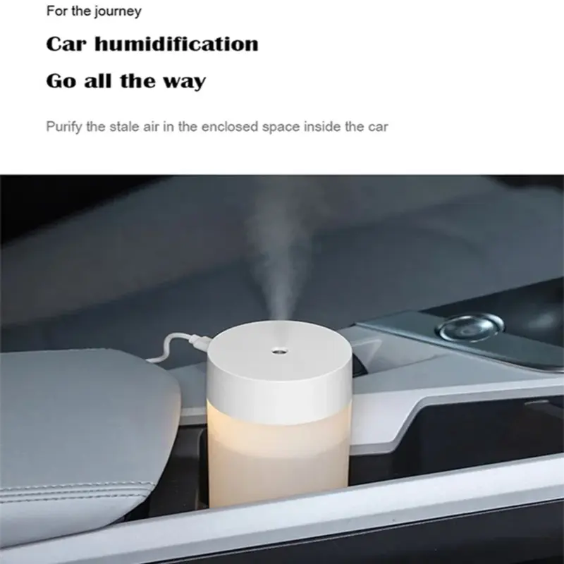 Mini samochodowy nawilżacz powietrza przenośny fajny ultradźwiękowy nawilżacze powietrza biurkowy kubek USB 200ML Spray 4/6H do domowego biura na zewnątrz