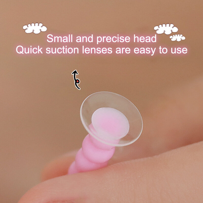 Lenti a contatto per la cura degli occhi dei bambini inseritore Remover Silicone Soft Tip pinzette Stick indossando accessori per lenti strumento