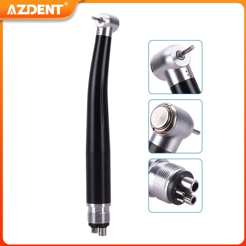 AZDENT 2/4 Löcher Dental High Speed Handstück Air Turbine Standard Kopf Push-Taste Rotor Patrone Zahnmedizin Werkzeug Liefert