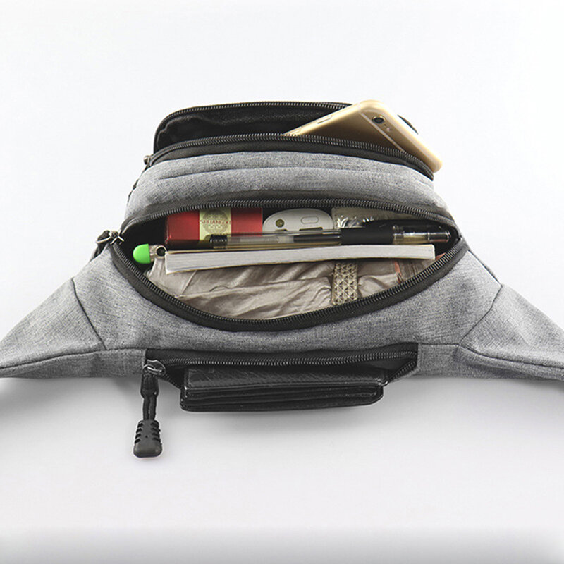 Damska torebka na talię męska portfel portmonetka biodro bananowa pas na klatkę piersiową talia torebka piterek kieszonkowa torebka nerka rzędowa
