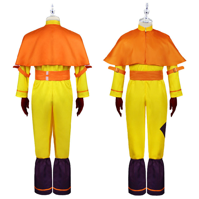 Avatar de la película de Anime: The Last airdoblador Katara, disfraz de Cosplay, conjunto de uniforme Avatar Aang, ropa para hombre y mujer, disfraz de Halloween