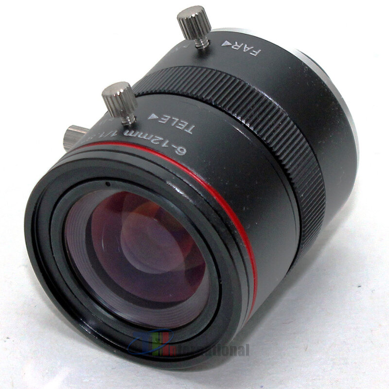 Objectif CCD industriel HD 3MP, objectif CCTV 6-12mm, monture C varifocale, ouverture 1/1/1 pouces F1.6 pour caméras IP de vidéosurveillance