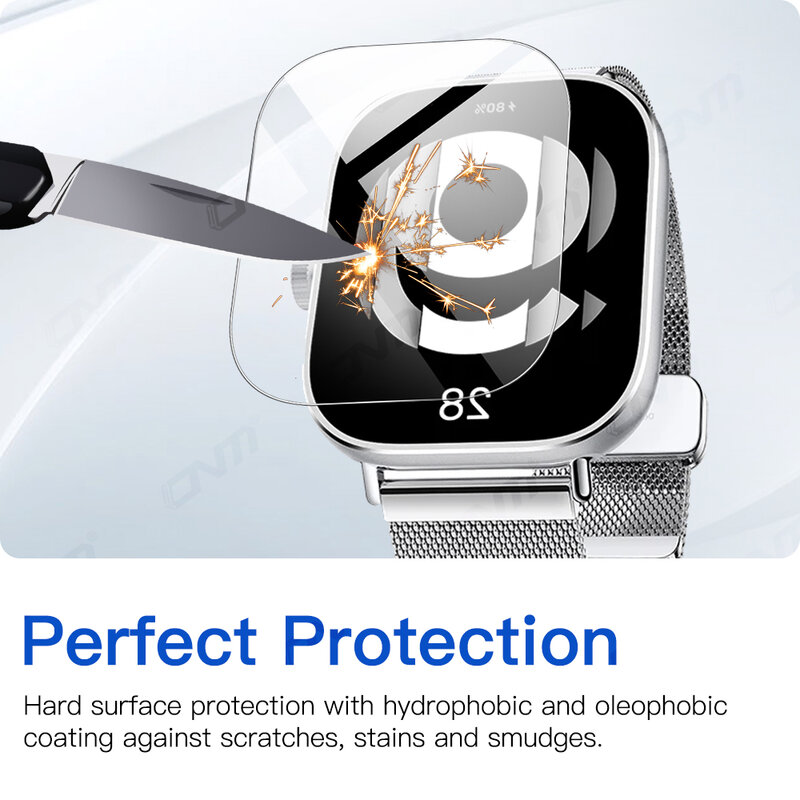 Vidro temperado premium 9h para relógio inteligente, protetor de tela hd claro para xiaomi redmi watch 4
