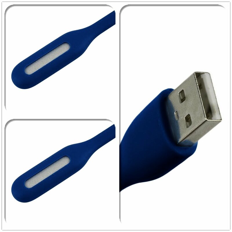 USB portátil flexível LED Light, Mini lâmpada para computador, laptop, notebook, PC, banco de energia, mini USB, proteger os olhos, luzes do computador