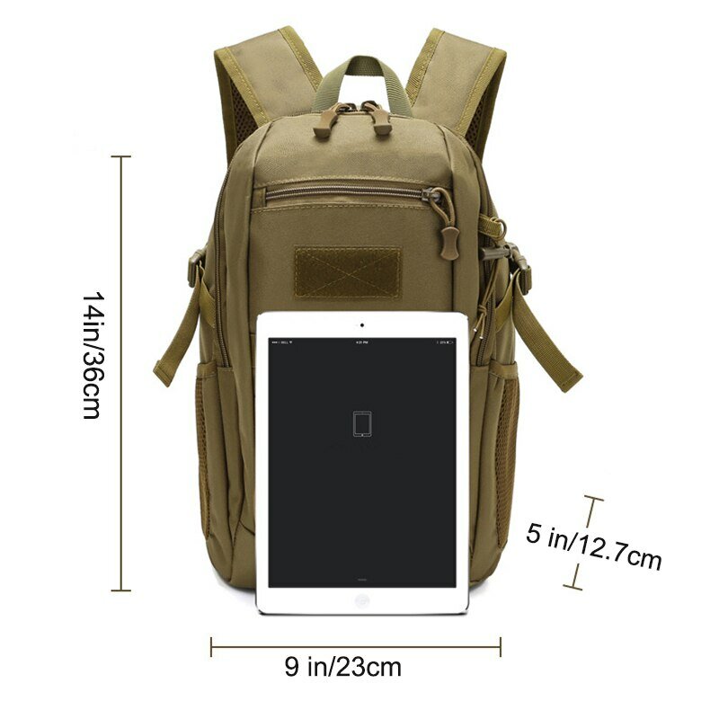 15L wodoodporny podróżny na zewnątrz wojskowy plecak taktyczny sportowy plecak kempingowy trekking torby myśliwskie plecak