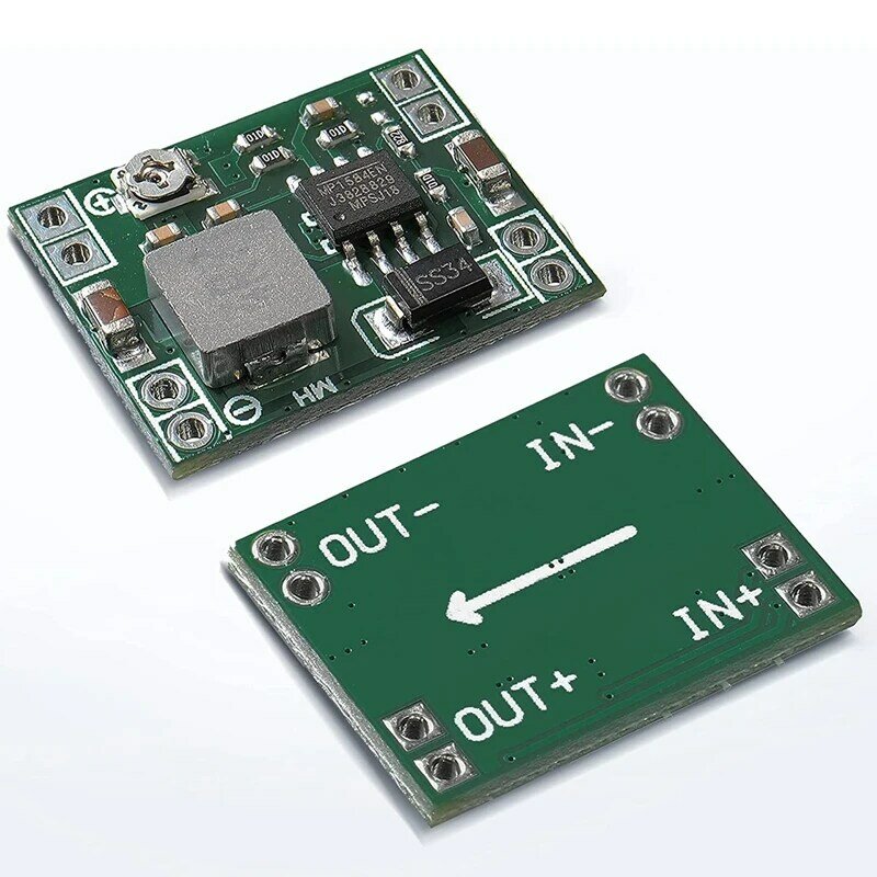 12 шт., Регулируемый понижающий модуль питания MP1584, 3 А, для Arduino, заменяет LM2596, 24 В, 12 В, 5 В, 3 в