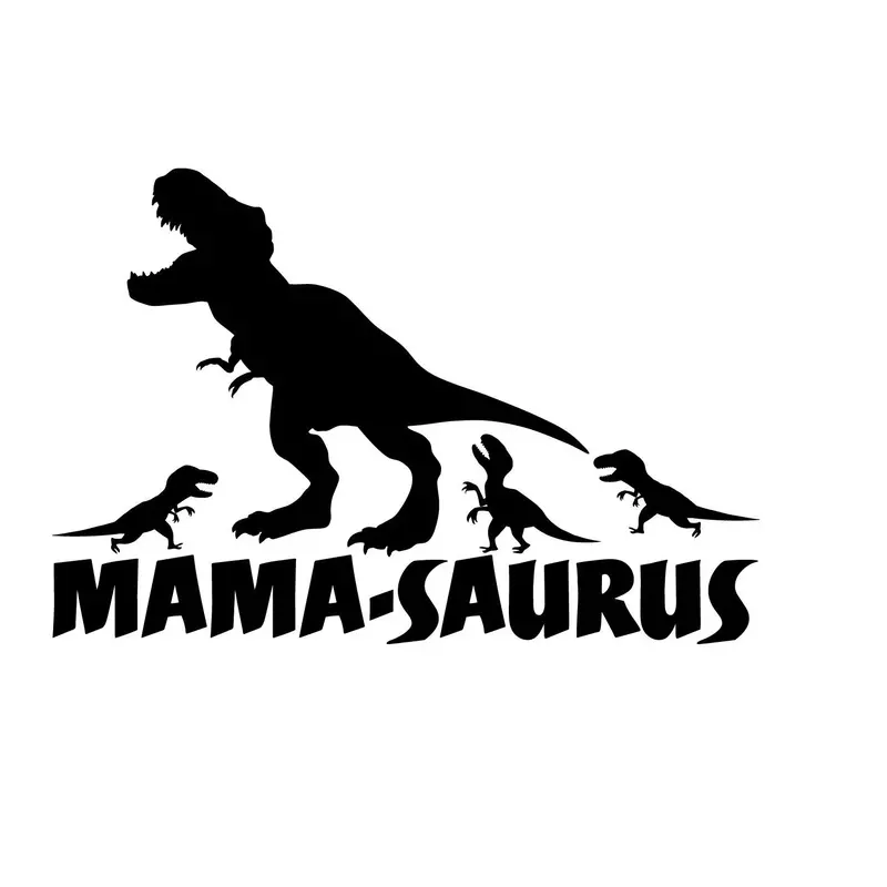 Autosticker Dinosaurus Moeder Ouderlijk Lichaam Bumper En Achterruit Decoratieve Stickers