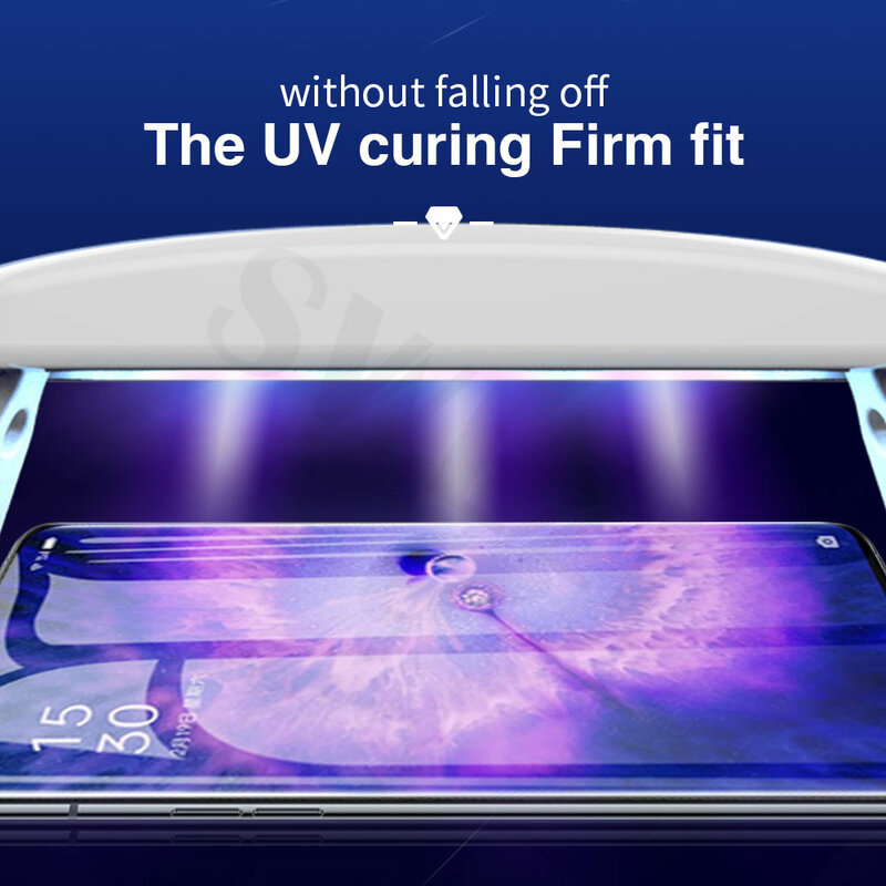 2/1 sztuk blokujące niebieskie światło szkło UV dla OPPO znajdź X5 X3 X2 pro X screen protector ochronna folia na telefon szkło hartowane UV Smartphone