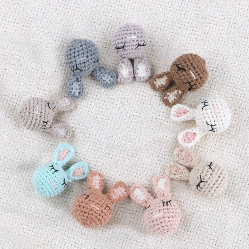 Pacifier Chain DIY Rattle Accessories Crochet Bead Teether Newborn Chewing Toy Dropshipping