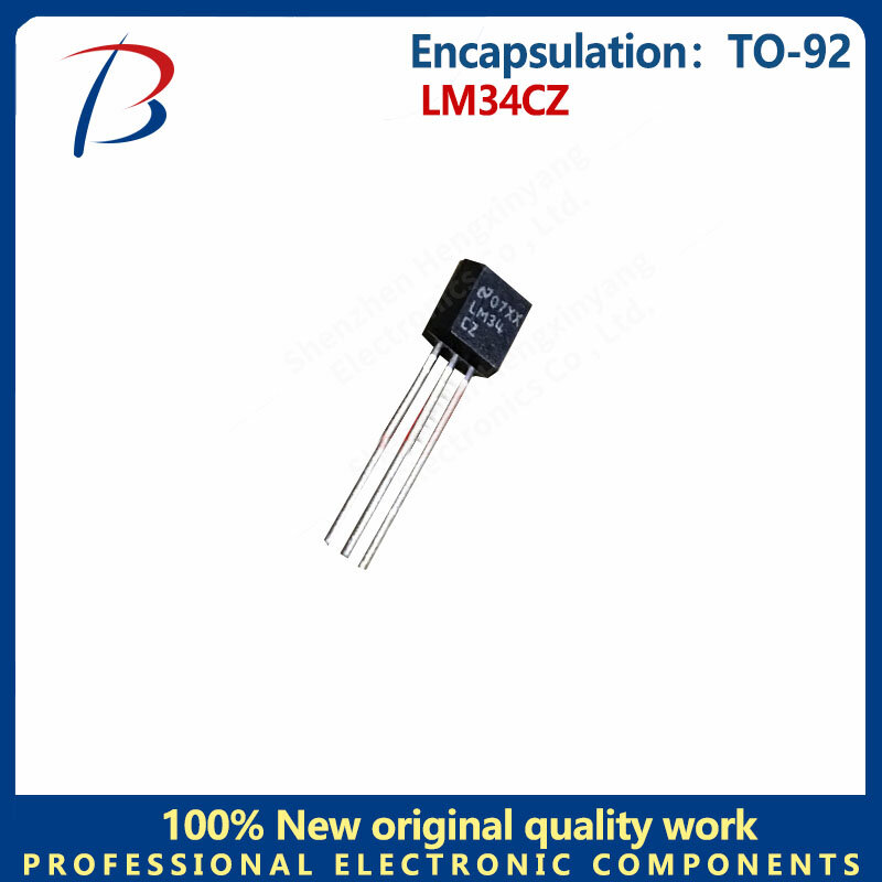 1pcs The LM34CZ temperature sensor is packaged with a TO-92 temperature switch