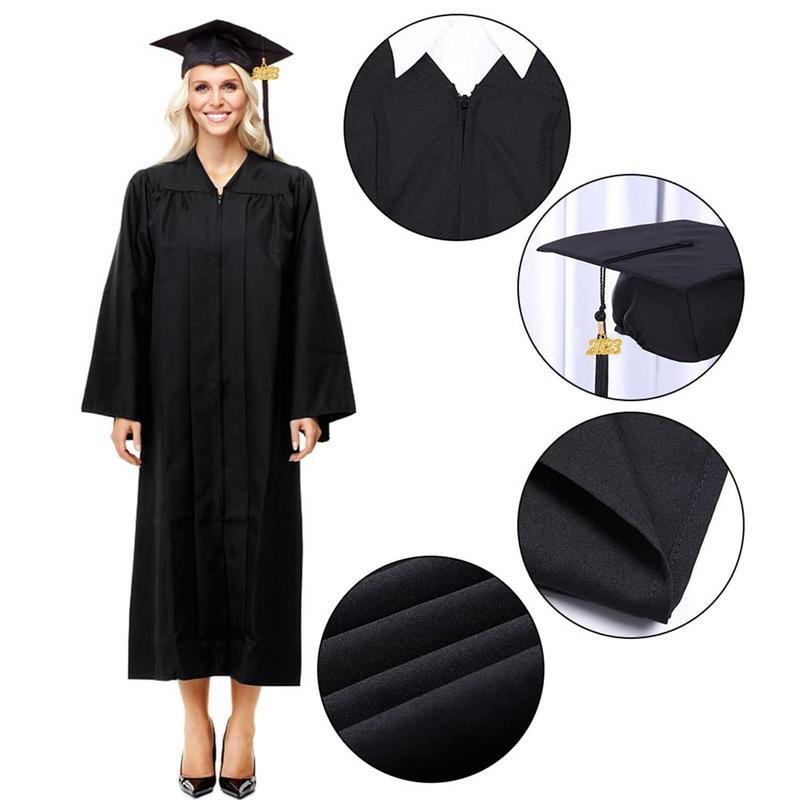 2024 выпускное платье и шапочка с кисточками унисекс академическая шапочка и платье 2024 церемония выпускного