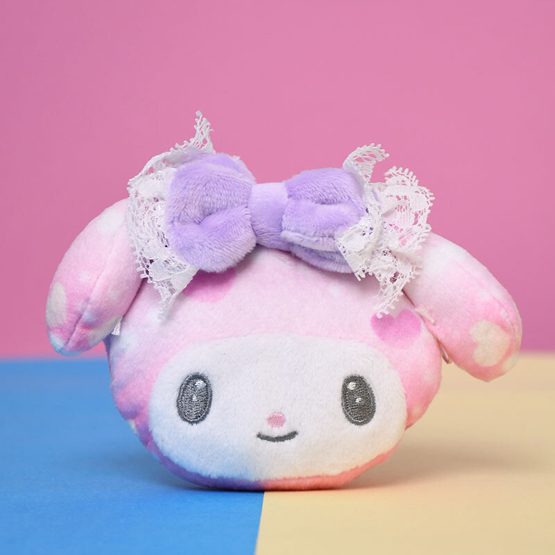 Creative Kawaii Sanrio Kuromi My Melody Plush Keychain Anime Plush Figure Pendant Accessories Cute Animals Toys Girls Present