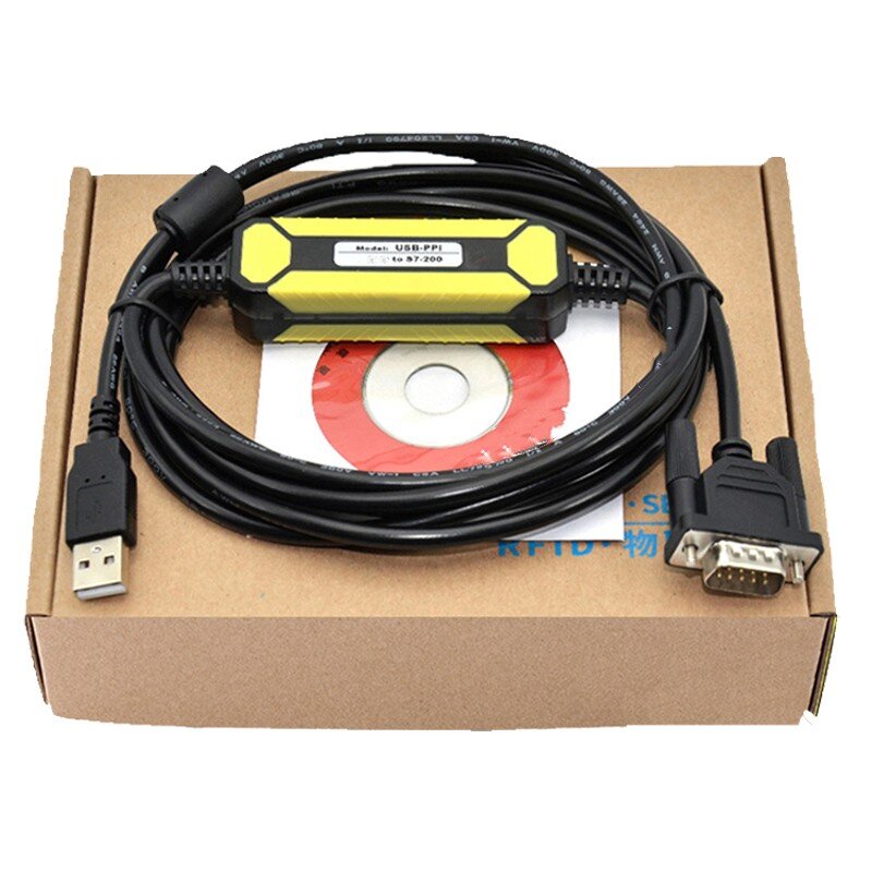 Cable de programación PLC USB-PPI, Cable de comunicación USB PPI 6ES7 901-3DB30-0XA0, línea de descarga, adecuado para S7-200