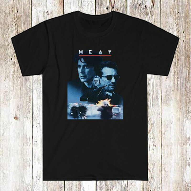 Heat De Niro Pachino Men's Black T-Shirt Size S-5xl