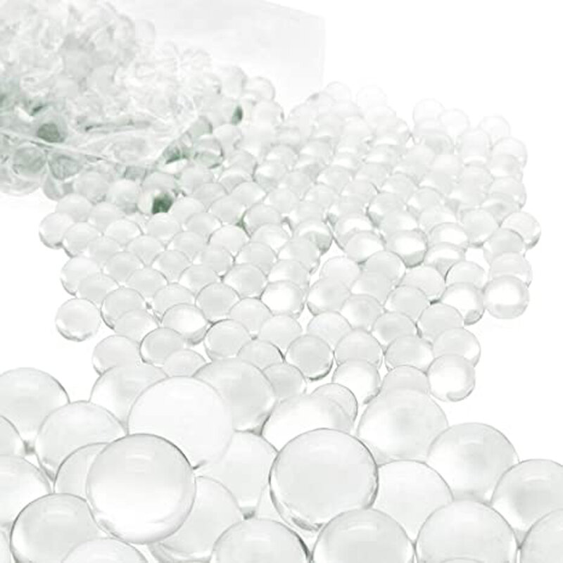 20pcs/pack 10mm 14mm 16mm Glass Balls Transparent Solid Marble for Slingshot Shooting & Marble Track & Traditional Marbles Games