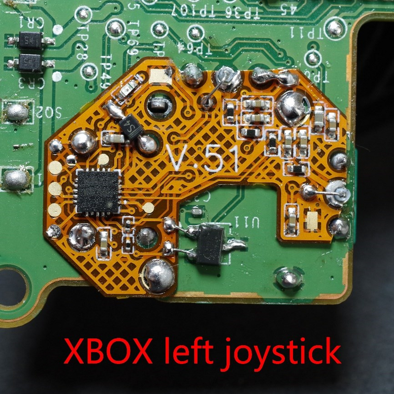 Joystick analógico 3D con controlador PCB para PS4, PS5, XBOX, versión perfecta, reparación permanente antiderrape, 1 ~ 50 pares