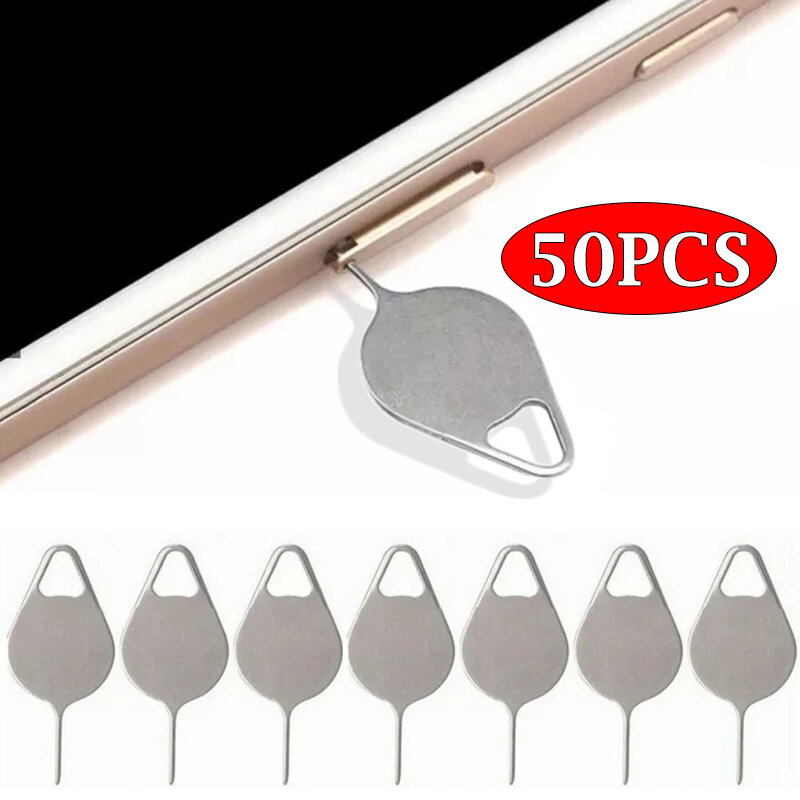 10/30/50pcs Universal Sim Card Tray Removal Eject Pin Key Tool Stainless Steel Needle Opener Ejector for Mobile Phone Smartphone