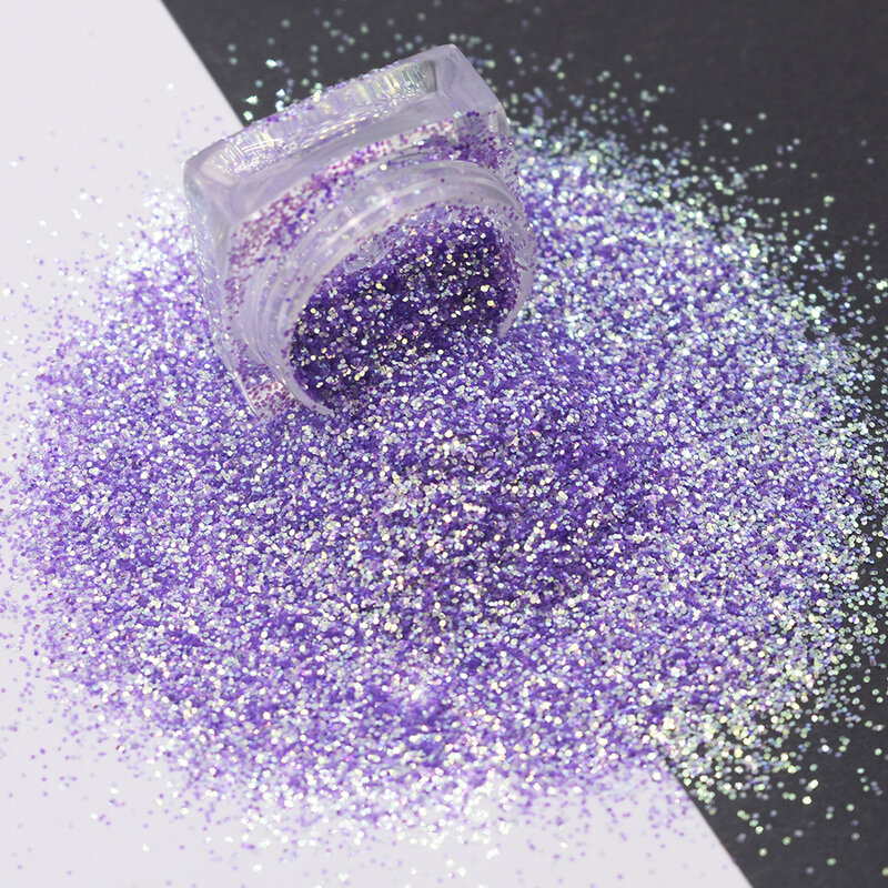 Purpurina iridiscente, mezcla gruesa de purpurina para manualidades, accesorios de decoración de uñas, venta al por mayor, novedad de 2023, 10g por bolsa