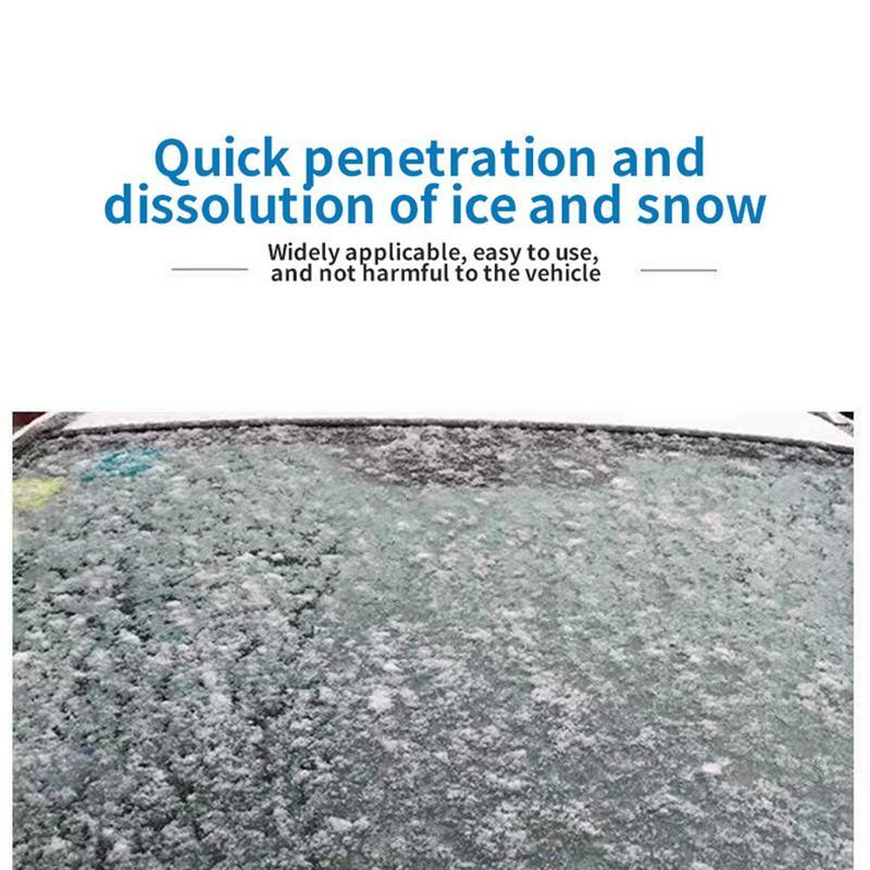 Agente de descongelación de parabrisas de 100ml, espray de descongelación de ventanas de coche de larga duración, productos para el cuidado de los espejos retrovisores del parabrisas
