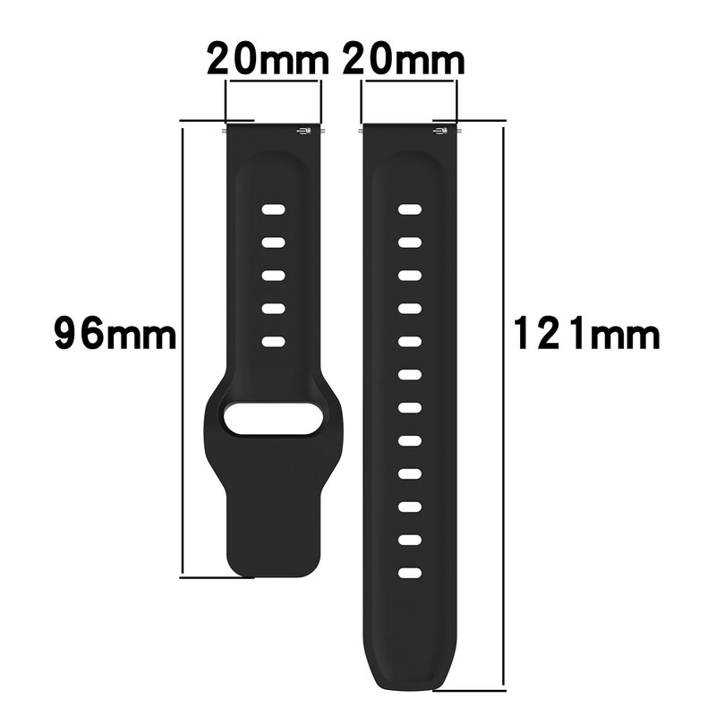 สายนาฬิกา22มม. 20มม. สำหรับ Samsung Galaxy Watch 4/5/6 CLASSIC/5 Pro 45มม. 47มม. 43มม. 44มม. สายรัดข้อมือซิลิโคนสำหรับ Huawei GT 2E 3