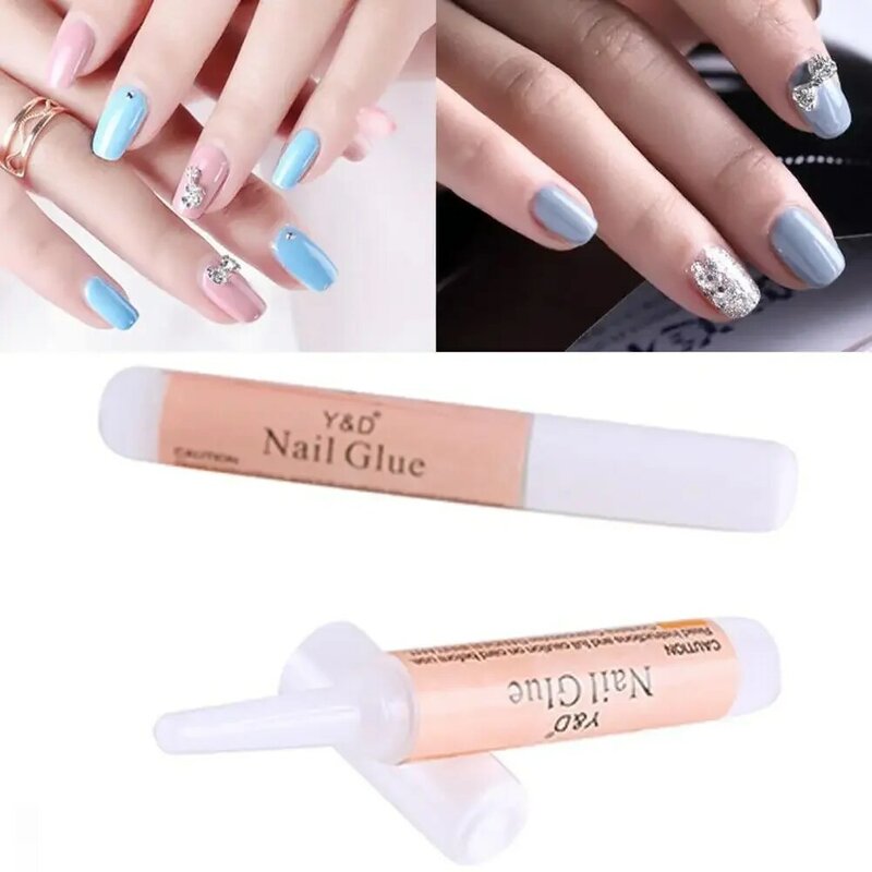 1Pcs Fast Drying Nail Glue For False Nails Glitter Acrylic Nail Professional Beauty False Nail Decor Rhinestone Nail Glue 2g