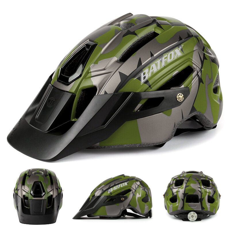 Batfox Fietshelm Voor Mannen Fietshelm Capacete Mtb Intergrally-Gegoten Mountainbike Helm Fietsen 2023 Mtb Casque Velo