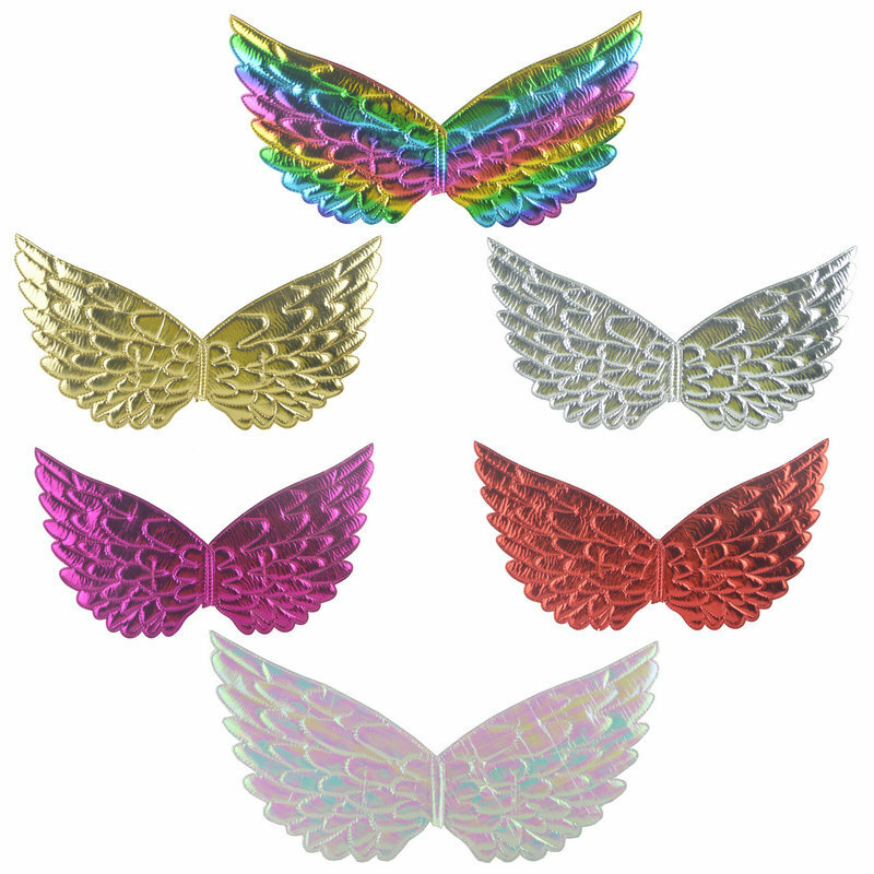 Accesorios para vestido de graduación, alas de mariposa coloridas, alas de elfo, alas de Ángel, accesorios de praty de cosplay, 40x20cm