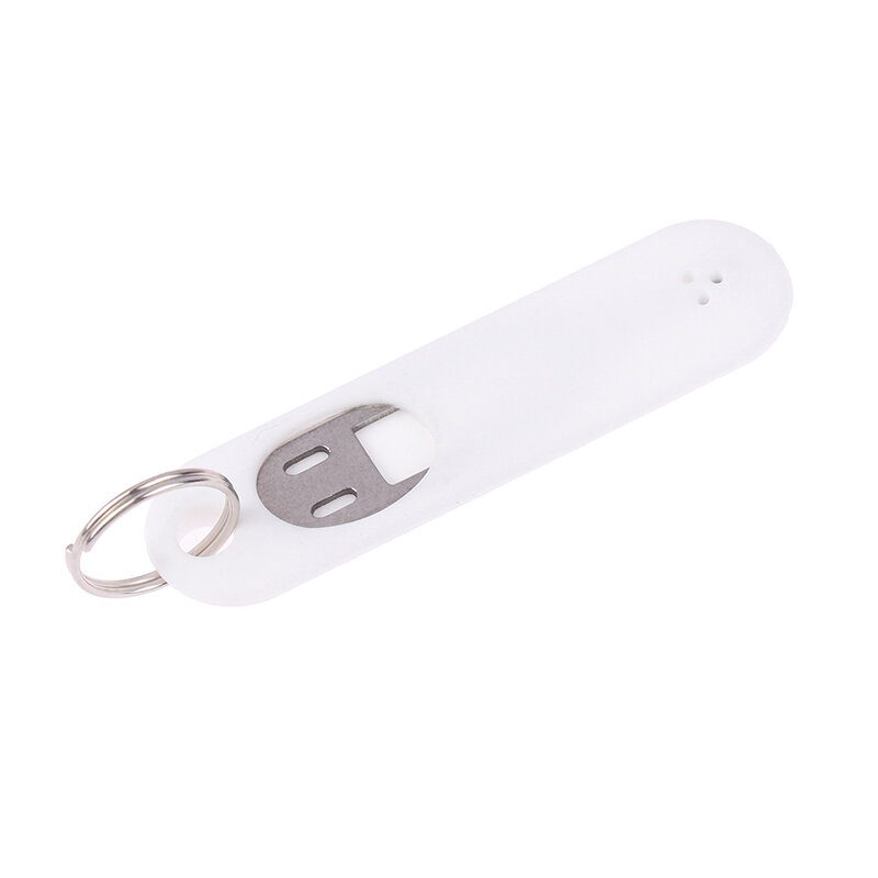 1Pc Silicone SIM Card Fetchers Portable Keychain Mobile Phone Tablet Stainless Steel Removal Needle Thimble Anti-lost Keyring