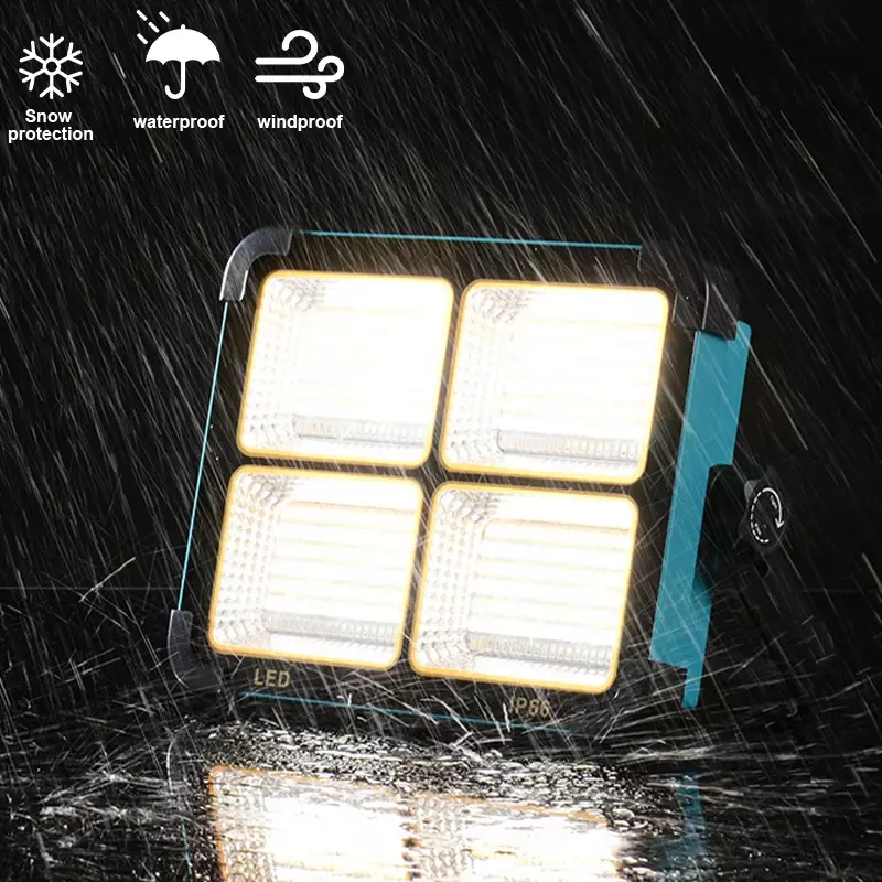 Superbright-مصباح خيمة محمول للتخييم ، USB قابل لإعادة الشحن ، LED ، ضوء غامر شمسي ، مقاوم للماء ، إضاءة لإصلاح العمل ، أو W