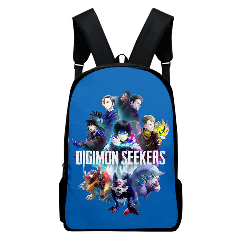 Digimon Adventure Anime Digimon Seekers Mochila Escolar Saco Adulto Crianças Sacos Unisex Mochila Mochila Mochila Harajuku Bags