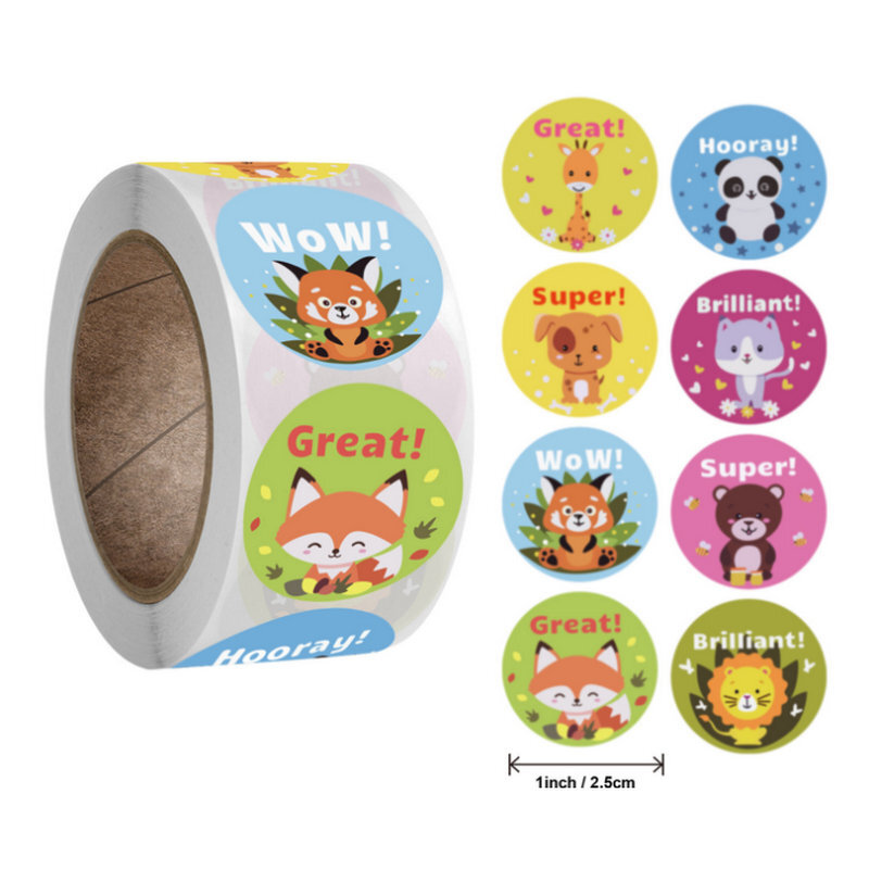 Nieuwe 2023 Beloningssticker Schattige Cartoon Stickers Voor Kinderen Vakantie Cadeau Decoratie Diy Decoratieve Kit Pleisters 50 Stuks
