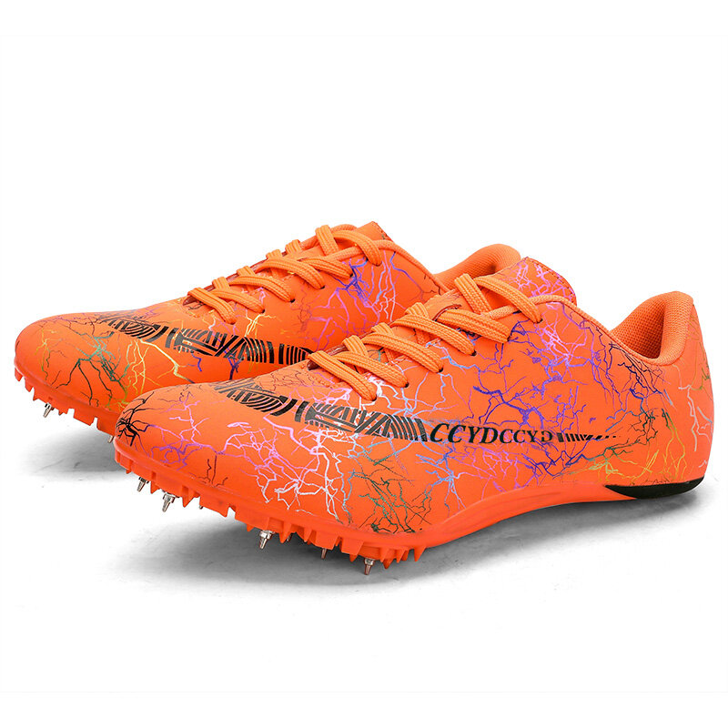2022 Men Track Field Sprint Shoes Women Spikes Sneakers Athlete Lightweight Running Training Racing Spike Sport Shoes Size 35-45