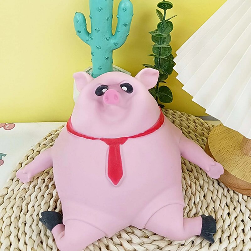 Anti-Stress Squeeze Brinquedos sensoriais para crianças, bonito porco rosa, brinquedos de descompressão novos, seguros e não tóxicos, aniversário Dia das Crianças