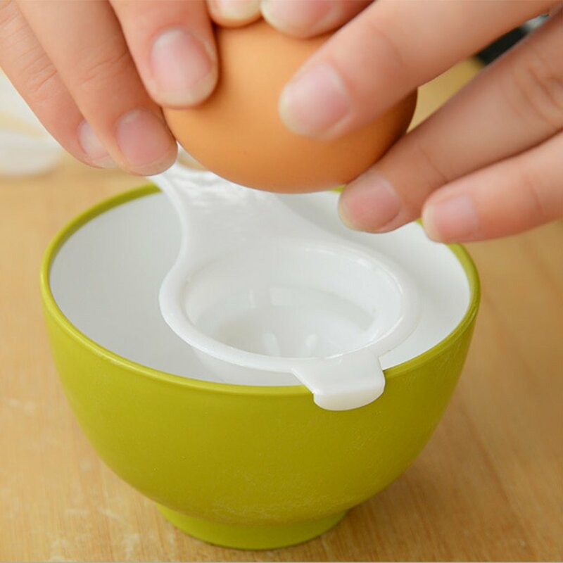 휴대용 플라스틱 계란 분배기, 계란 노른자 흰색 분리기, 수집 기본 그릇, 노른자 캐처, 가정 주방 도구