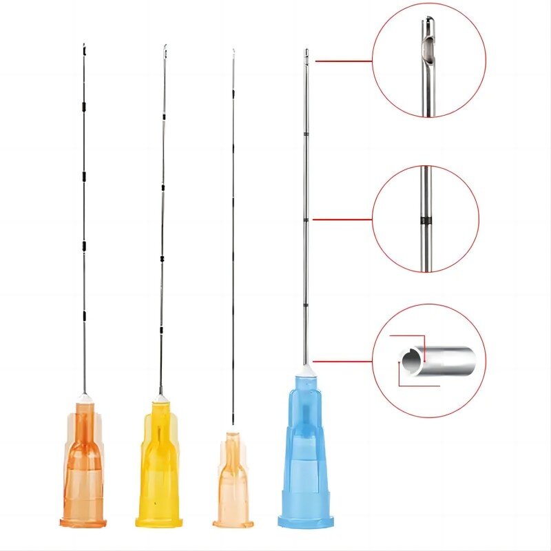 High Quality Blunt-tip Cannula 10/50/100pcs Korea Manufacturer Supply 22G 50mm 25G 70mm Disposable Blunt Needle for filler