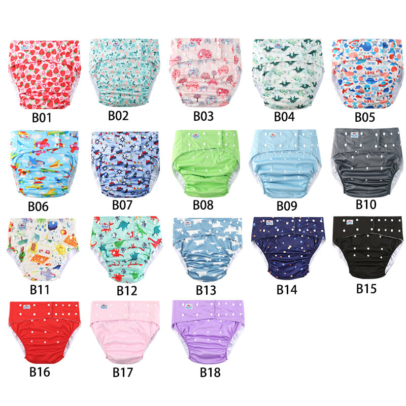 BABYLAND Wholesale Washable Adult Diapers 10pcs/Lot Reusable Adult Nappy Special Need For Convenient Male And Female Old Pepole