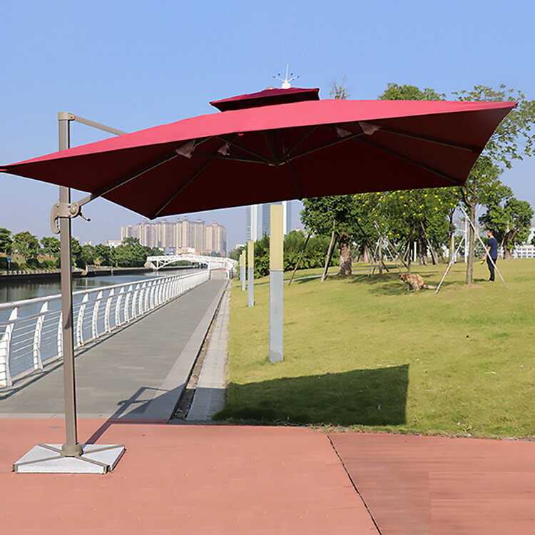 Наружный садовый солнцезащитный зонт, консольный садовый зонтик для патио