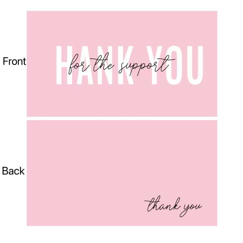 30個ピンクあなたはハートのビジネスカードのためのあなたのカードに感謝無料包装ギフトバレンタインデーの結婚式
