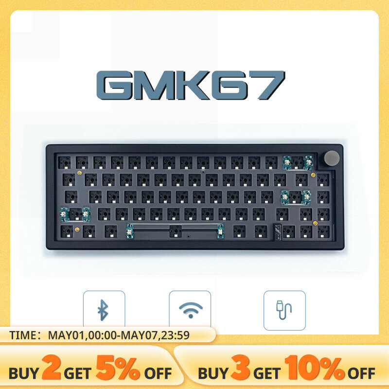 Горячая замена механическая клавиатура прокладка Bluetooth 2,4G RGB с подсветкой прокладка структура клавиатуры 3 режима настраиваемая клавиатура