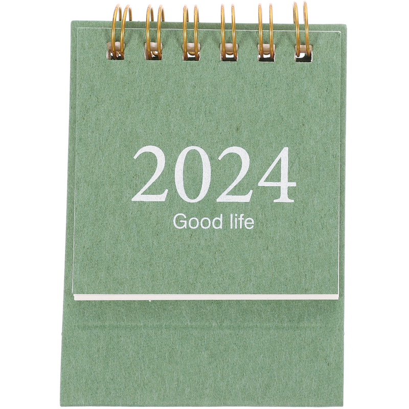 Mini Desktop Paper Standing Calendar mensile Planner Agenda Agenda calendario rilegatura a spirale calendario accessori per ufficio
