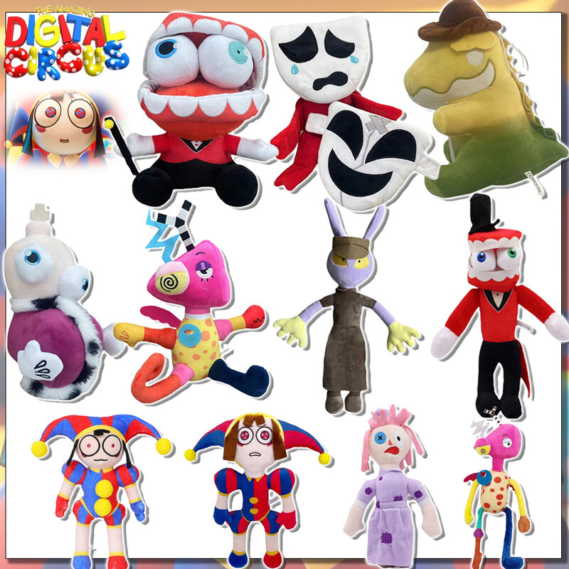 Figuras de peluche de los circos digitales de Amaz, muñeco de Ragatha Zooble, Gummigoo, Kinger, Gangle, Caine, Animal de peluche, juguete suave, nuevo