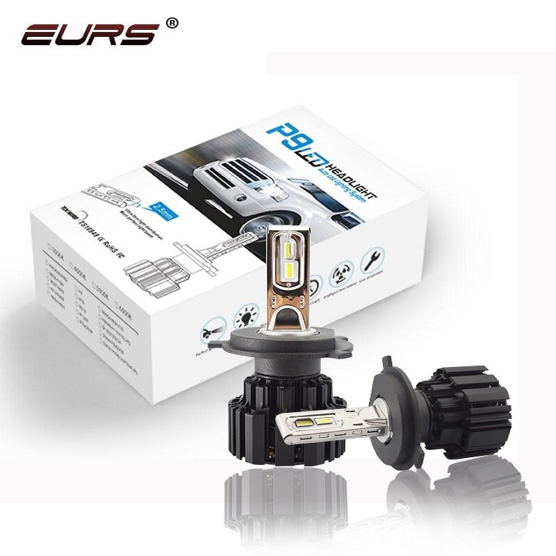 EURS P9 H15 Automotive LED Headlamp Bulb H4 High and Low Beam H7 H11 9005 9006 9012 Automotive Headlamp D1 D2 D3 D4 HID Lamp 100