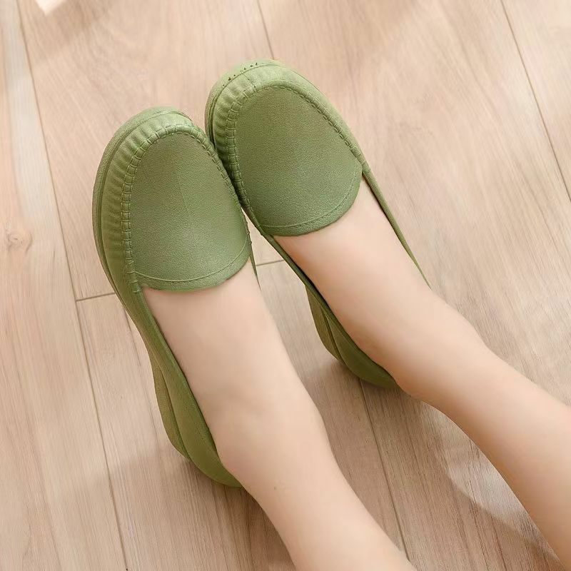 New Women's Summer Shallow Rain Shoes Soft Sole Non Slip Waterproof Flat Sole Waterproof Work Shoes Free Shipping Water Shoe