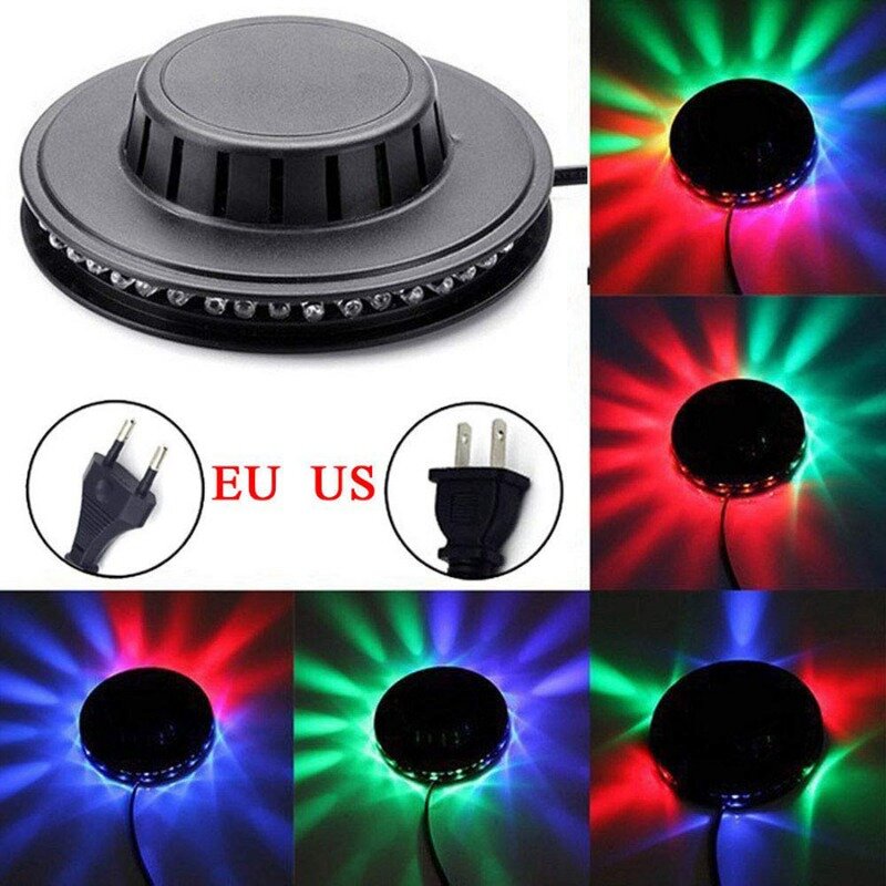 Mini Party Lamp Christmas Hot 48 LEDs 8W RGB Sunflower Laser Projector Lighting Disco Wall Stage Light Bar DJ Sound Background