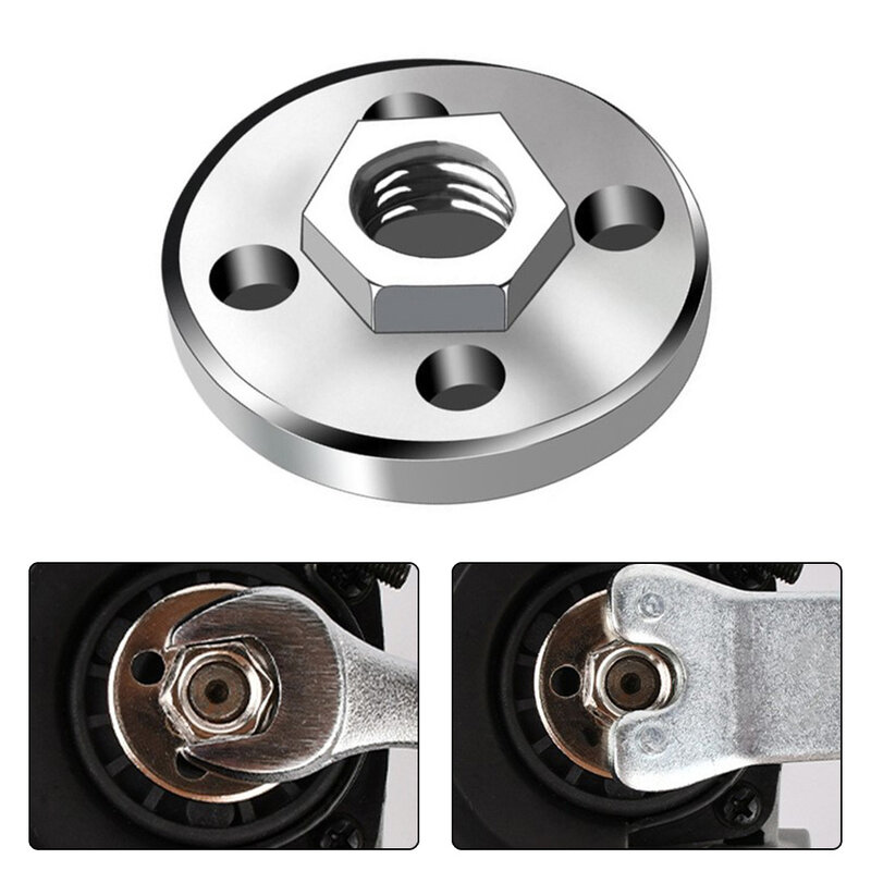 1pc Pressure Plate Cover Hexagon Nut Fitting Tool For Type 100 Angle Grinder Disc Quick Change Locking Flange Nut Replacement