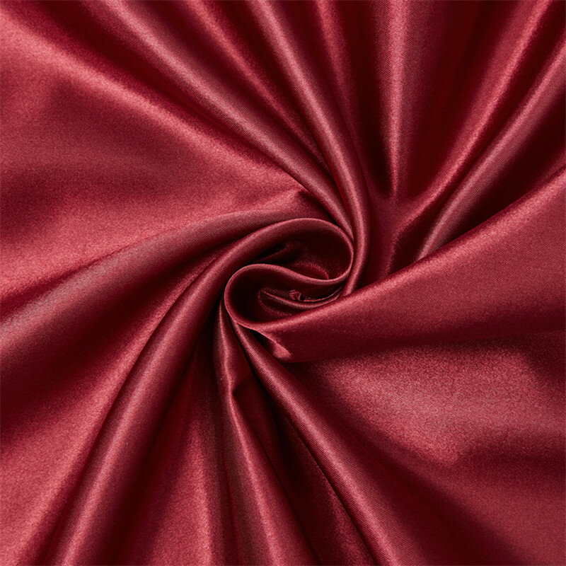 Par de fundas de almohada de seda de imitación de color sólido, funda de almohada de satén, sobre