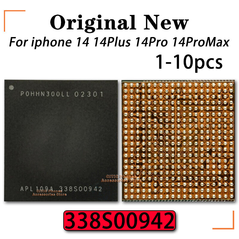 1-10pcs 338S00942 Power management IC For IPhone 14 Pro Max Plus 14Plus 14Pro IC 338S00942 CHIP New Original Genuine Ic