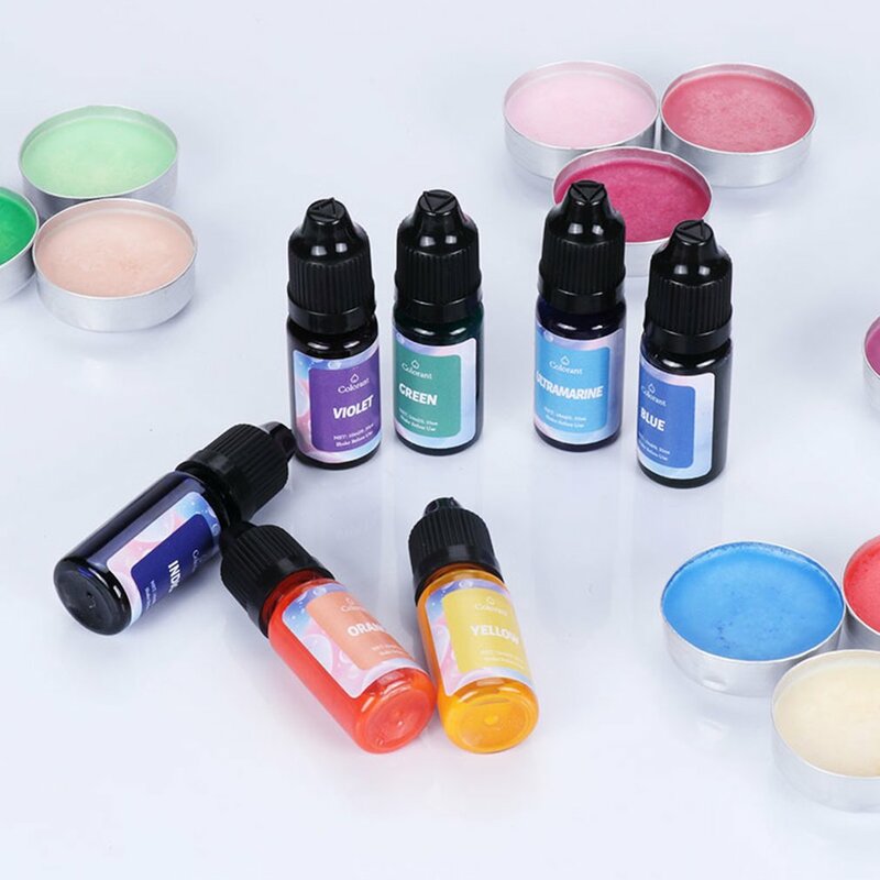 10ml Resin Pigments Candle Soap Dye DIY Epoxy Resin Mold Liquid Colorant Soy Wax Beeswax For Jewelry Making Supplies Resin Craft